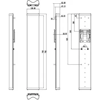 Hikvision DS-3WF5000A-120 puente WLAN exterior 5GHz, 300 Mbps, antena 12 dBi, IP65