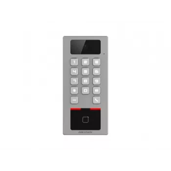 Hikvision DS-K1T502DBWX-C Terminal de control de acceso con huella dactilar, tarjeta Mifare, PIN