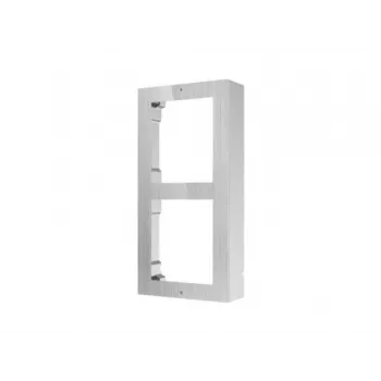Hikvision DS-KD-ACW2/S Caja de conexión de superficie para portero automático, 2 módulos, acero inoxidable, resistente a la intemperie