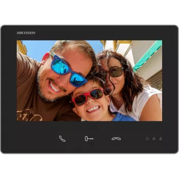 Hikvision DS-KH7300EY-TE2 monitor videoportero IP de 7 inch con pantalla táctil, PoE y desbloqueo remoto