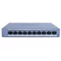 Hikvision DS-XS0110-P Switch PoE+ no gestionado de 10 puertos (8 puertos PoE+, presupuesto 110W)