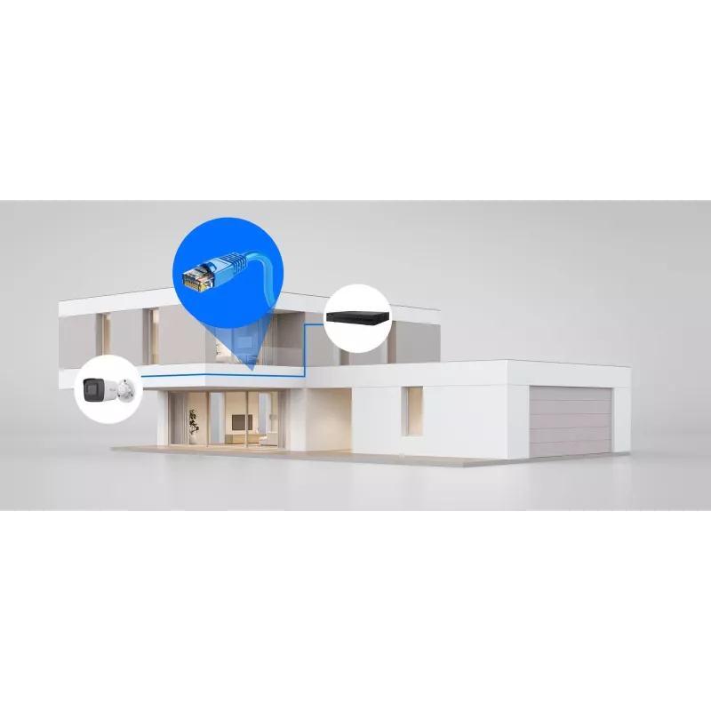 Cámara IP tubo Hilook IPC-B121H-C 2MP IR20m PoE