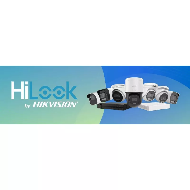 Hilook IPC-D140HA-LUC Cámara domo de red exterior 4MP con visión nocturna y micrófono integrado