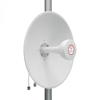 Antena direccional (panel) HISMART 5G/LTE/CBRS 2x2 MIMO, 1,7-4,2 GHz, 17+19 dBi, conector hembra N, IP67