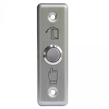 HISMART TV993888 pulsador de apertura de puerta empotrable de acero inoxidable con LED azul, NO/NC/COM, IP65