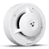 HISMART TV993451 Detector de humo fotoeléctrico inteligente Wi-Fi con control por app Tuya, blanco