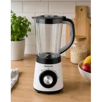 HNC Batidora de vaso HPM 8164 HEINRICH'S 2000W batidora de vaso de alto rendimiento con vaso de tritan de 2L, 6 cuchillas de acero inoxidable, velocidad continua, pulse, ice crush, negro/plata