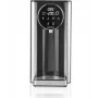 Hervidor de agua HNC HWS 8731 con control de temperatura, 1,7 L, 2200 W, cristal y acero inoxidable, función de mantenimiento del calor, LED azul, base 360°