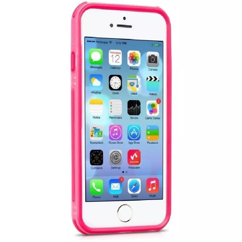 Hoco Apple iPhone 6 Funda Bumper de Silicona Moving Shock-proof Rosa