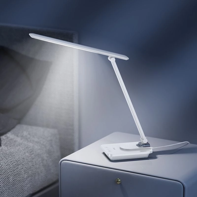 Hoco HX12 lámpara de escritorio plegable para protección ocular blanca