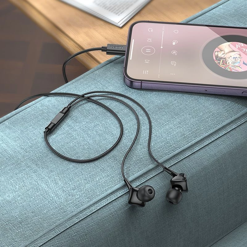 Hoco M113 Auriculares digitales universales transparentes con micrófono para iPhone/iPad (Lightning)