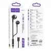 Auriculares universales Hoco M115 Sagacious con micrófono, negros