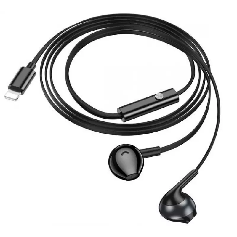 Auriculares universales Hoco M115 Sagacious con micrófono, negros