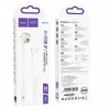 Auriculares universales Hoco M115 Sagacious con micrófono, in-ear, con cable, jack 3.5mm, blancos