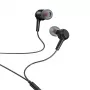 Hoco M78 auriculares in-ear con cable y micrófono, jack 3,5 mm, negro