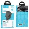 Hoco Cargador GaN N51 Scenery PD65W (2C1A) enchufe EU negro