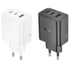 Hoco N51 Scenery PD65W (2C1A) Cargador GaN enchufe EU blanco