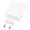 Hoco N51 Scenery PD65W (2C1A) Cargador GaN enchufe EU blanco