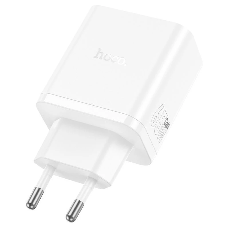 Hoco N51 Scenery PD65W (2C1A) Cargador GaN enchufe EU blanco