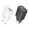 Hoco Cargador N61 Gentle PD20W+QC3.0 (EU) Negro