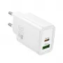 Cargador Hoco N63 Gentle PD30W+QC3.0 (EU) blanco