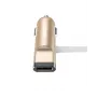 Hoco Cable multifunción universal UCL01 Apple + Micro USB, dorado, 1 m