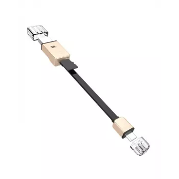Hoco hub lector de tarjetas triple UPM06 Micro USB OTG universal - dorado