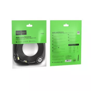 Hoco US07 cable de red plano de cobre puro universal (10m) negro
