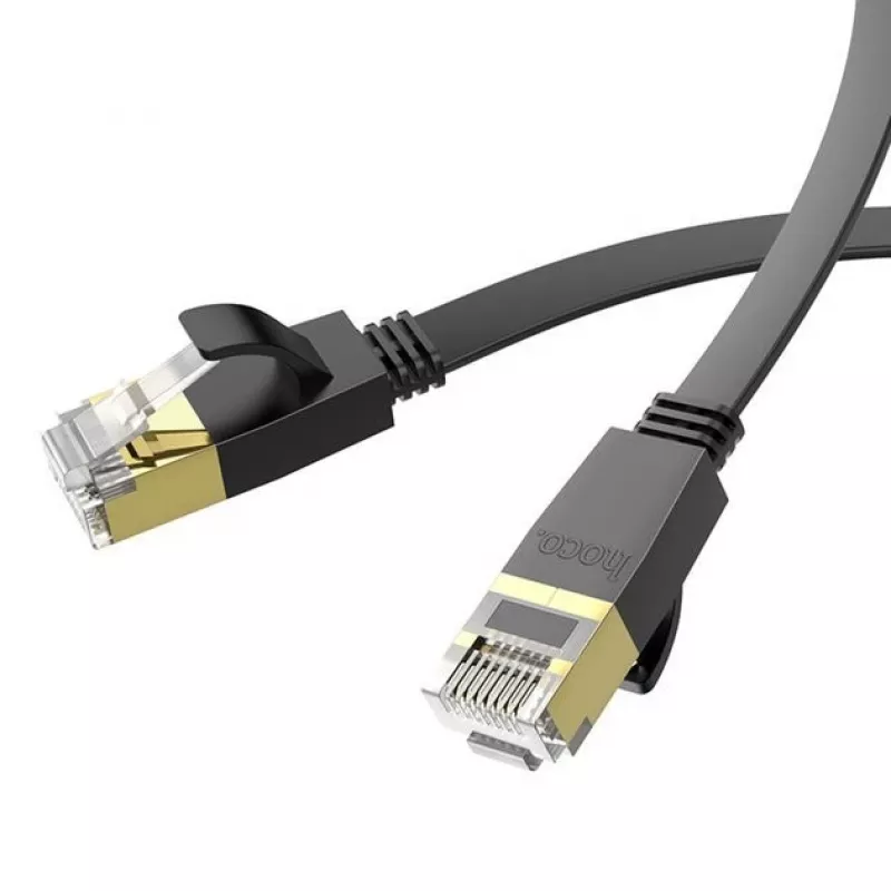 Hoco US07 cable de red plano de cobre puro universal (10m) negro