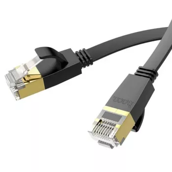 HOCO US07 cable de red plano de cobre puro universal (1m) negro