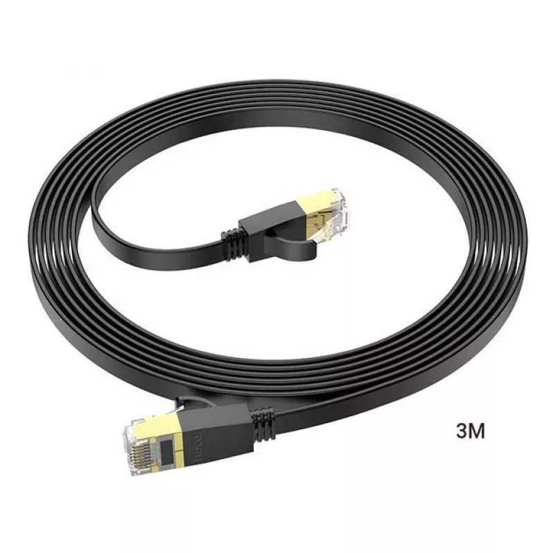 Hoco US07 cable de red plano de cobre puro General (3M) negro