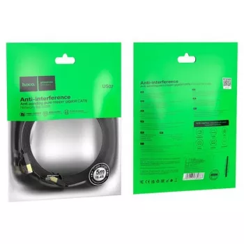 Hoco US07 cable de red plano de cobre puro General (5m) negro
