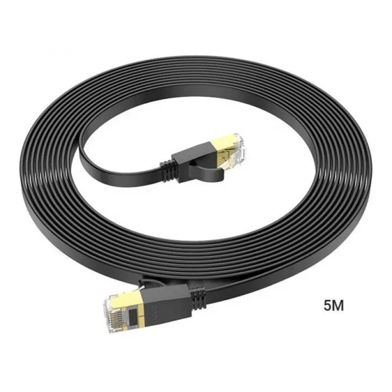 Hoco US07 cable de red plano de cobre puro General (5m) negro