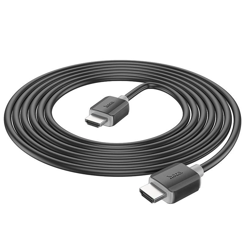 Hoco Cable HDMI 2.0 US08 3m Negro 4K HDR con baño de oro