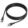 Hoco X109 Energy cable de datos y carga de silicona 60W USB-C a USB-C 3m negro