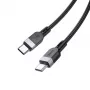 Hoco X109 Energy cable de datos y carga de silicona 60W USB-C a USB-C 3m negro