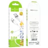 Hoco X109 Energy cable de carga y datos de silicona Type-C (L=1M) blanco