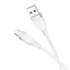 Hoco X109 Energy cable de carga y datos de silicona Type-C (L=1M) blanco