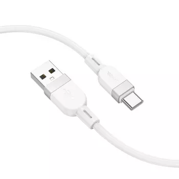 Hoco X109 Energy cable de carga y datos de silicona Type-C (L=1M) blanco