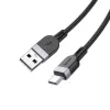 Hoco X109 cable de carga y datos de silicona Energy USB-A a USB-C 1m negro