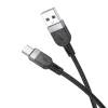 Hoco X109 cable de carga y datos de silicona Energy USB-A a USB-C 1m negro