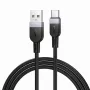 Hoco X109 cable de carga y datos de silicona Energy USB-A a USB-C 1m negro