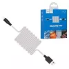 Hoco X21 Cable de Carga de Silicona para iPhone Negro Blanco