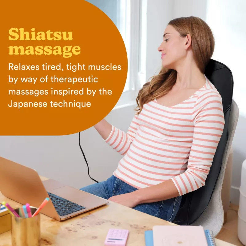 Homedics SBM-65H-EU Shiatsu Experience masajeador de espalda + calor