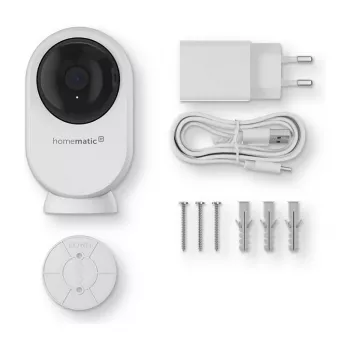 Cámara de seguridad WLAN Homematic IP Indoor Camera plus (HmIP-CI-PL) - 4MP, blanca