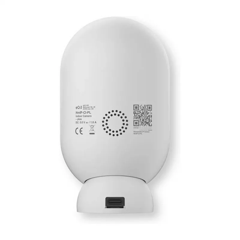 Cámara de seguridad WLAN Homematic IP Indoor Camera plus (HmIP-CI-PL) - 4MP, blanca