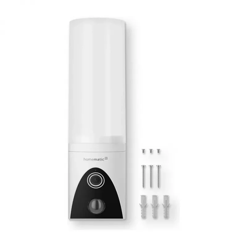 Homematic IP Cámara con luz exterior (HmIP-COL) blanca, 4 MP, WLAN