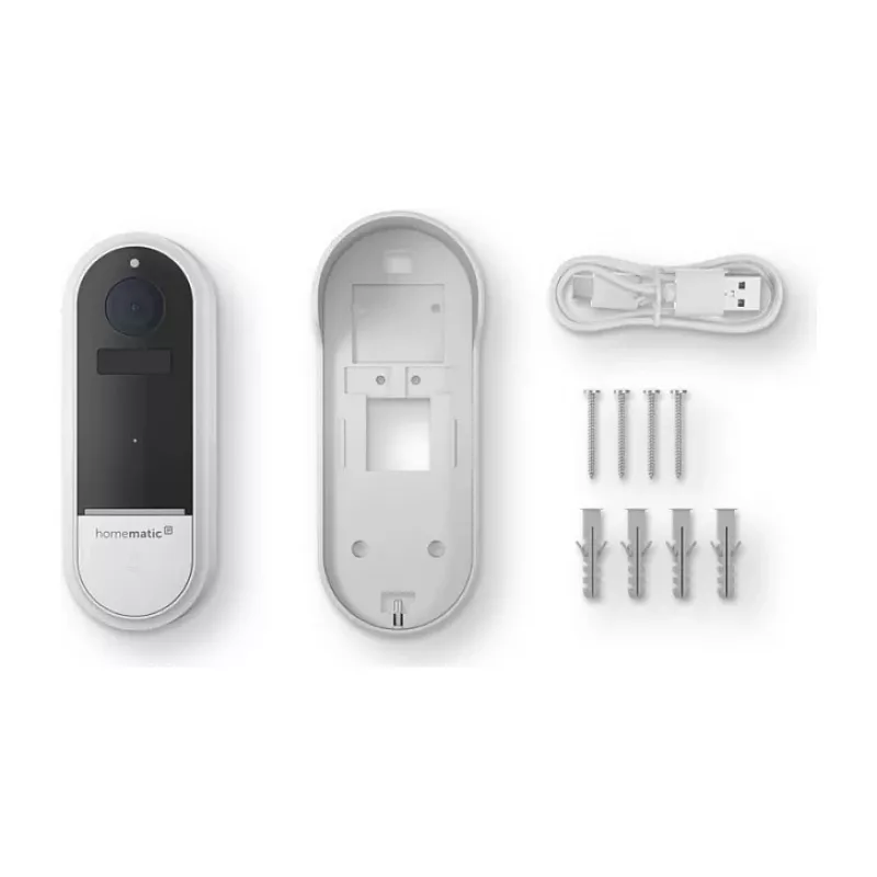 Homematic IP videoportero HmIP-CODB, 3 MP, Wi-Fi, blanco