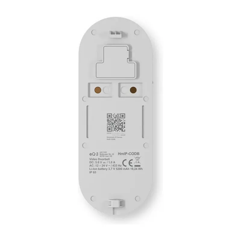 Homematic IP videoportero HmIP-CODB, 3 MP, Wi-Fi, blanco