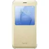 HONOR 8 Funda tipo libro dorada - Funda con Smart Window